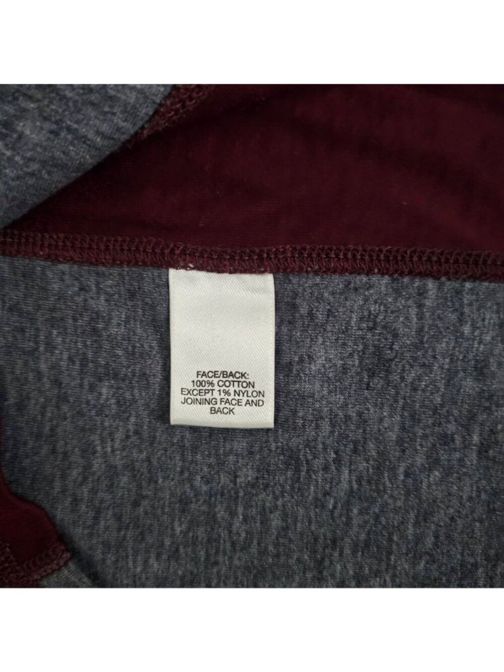 Murano Men's Burgundy/Gray Slim Fit Long Sleeve V-Neck Pullover Shirt Size Large - Picture 5 of 11